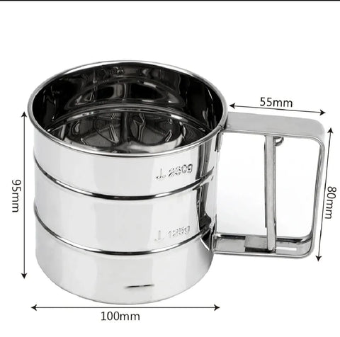 Stainless Steel handheld Flour Sifter For Baking And Cooking
